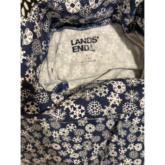 SNOWFLAKE Pattern Turtleneck Shirt - Land's End - Women's Large - Picture 6 of 6